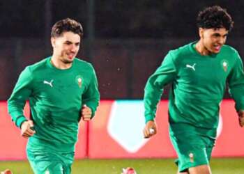 المنتخب المغربي يصل إلى الغابون استعدادًا لملاقاة المنتخب الغابوني في تصفيات كأس أمم إفريقيا 2025
