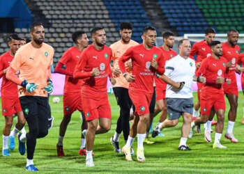 الفريق الوطني المغربي يتأهب لمواجهة الغابون بغياب وحيد