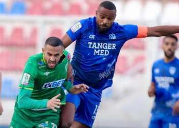 الرجاء يكتفي بالتعادل الايجابي امام اتحاد طنجة