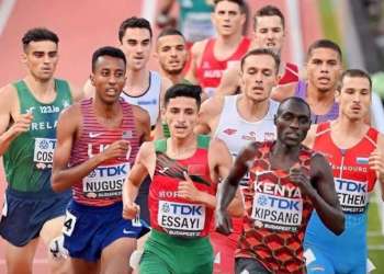 أنس الساعي يحطم رقم هشام الكروج لسباق 3000 متر داخل القاعة