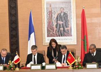 التوقيع على إعلان مشترك لوزير العدل بالمغرب ووزير العدل بالجمهورية الفرنسية