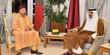 جلالة الملك يؤكد لأمير قطر تضامن المغرب مع  بلاده ضد العدوان الإيراني