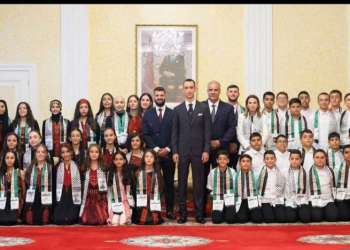 ولي العهد الأمير مولاي الحسن يستقبل أطفال فلسطين 