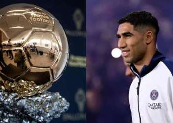 أشرف حكيمي يتصدر استفتاء الجمهور للكرة الذهبية قبل الإعلان الرسمي