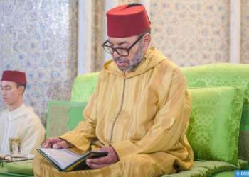 أمير المؤمنين يترأس بمسجد حسان بالرباط حفلا دينيا إحياء لليلة المولد النبوي الشريف