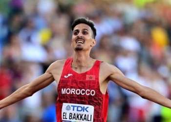المغربي سفيان البقالي يحرز المركز الثاني في بطولة العالم لألعاب القوى