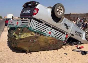 حادث سير دون إصابات على طريق آسفي – جمعة سحيم