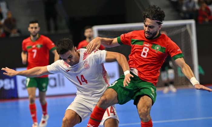 المنتخب المغربي لكرة القدم داخل القاعة يتفوق على نظيره الإسباني في مباراة ودية بالرباط