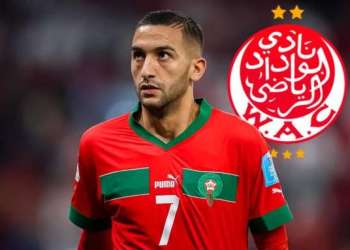 حكيم زياش يصل إلى المغرب للانضمام رسميًا إلى الوداد الرياضي