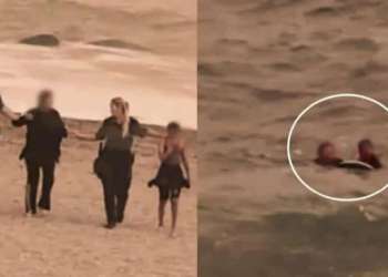 امرأة مغربية تخوض مغامرة إنسانية سباحة إلى سبتة المحتلة رفقة طفلها