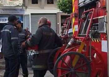 اندلاع حريق مهول بقيسارية الحفاري في قلب الدار البيضاء