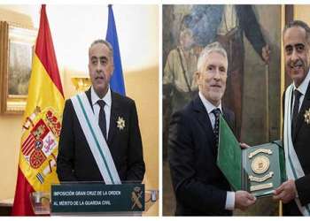  المدير العام للأمن الوطني ولمراقبة التراب الوطني يتقلّد أرفع وسام من الحرس المدني الإسباني