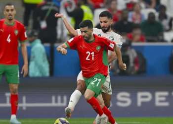 المغرب يحسم صدارة المجموعة بثنائية البركاوي والتيسودالي