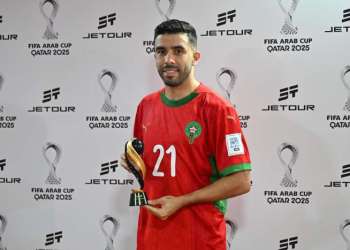 بركاوي يُتوَّج رجل المباراة في انتصار المنتخب المغربي على جزر القمر