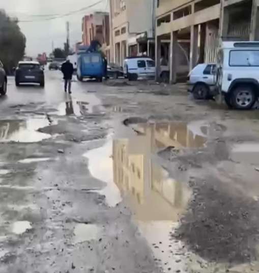 الأمطار تعري حقيقة مشاريع البنيات التحتية بالاقليم شفشاون 