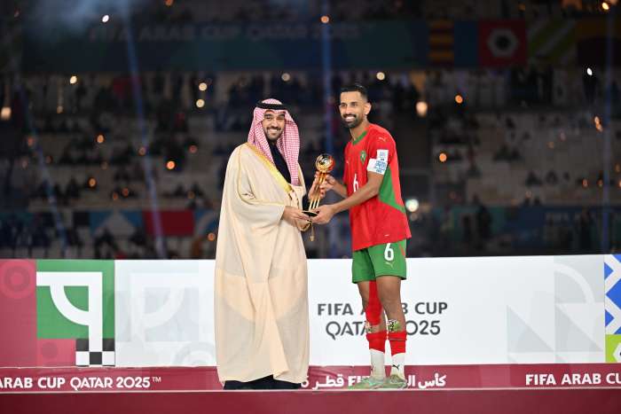 حريمات: لقب كأس العرب حصيلة تضحيات جماعية وجائزة الأفضل تتويج لعمل الفريق 