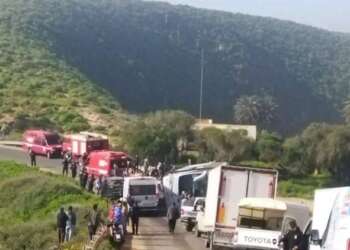 حادث سير مأساوي يودي بحياة أربعة من رجال الأمن بسيدي إفني