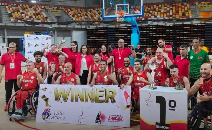المنتخب المغربي لكرة السلة على الكراسي المتحركة يتوج بطلاً لإفريقيا 