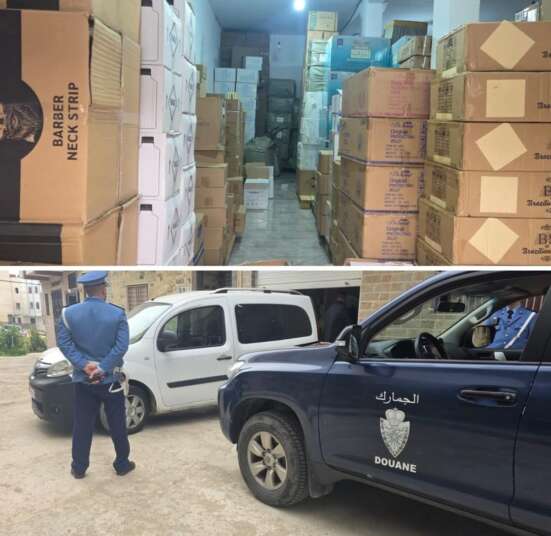 جمارك تطوان تحجز عطور مهربة وتفكيك نشاط تخزين سري بملاليين 