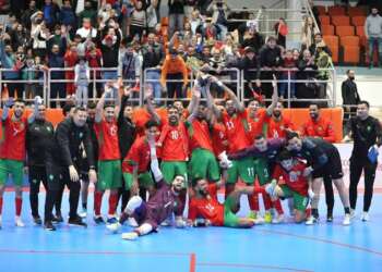 أسود الفوتسال يكتسحون ليبيا ويتوجون بدوري بركان الدولي