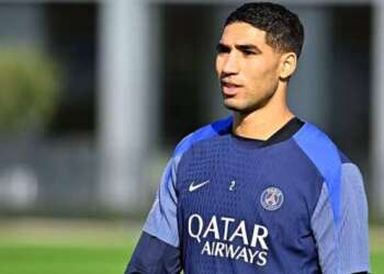 حكيمي يستأنف تدريباته مع باريس سان جيرمان بعد الإصابة ويواصل برنامجه التأهيلي