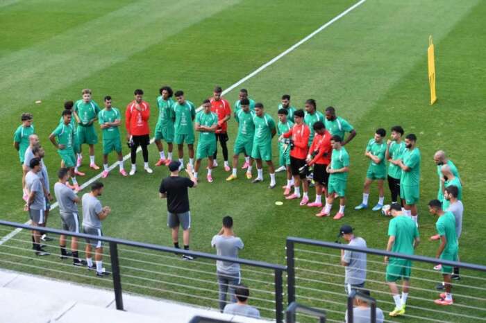 المنتخب الوطني يجري ثاني حصة تدريبية استعداداً لمواجهة اسكتلندا في مونديال 2026 