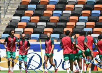 المنتخب المغربي يضع اللمسات الأخيرة قبل موقعة كندا.. ولقجع يساند الأسود من قلب التداريب
