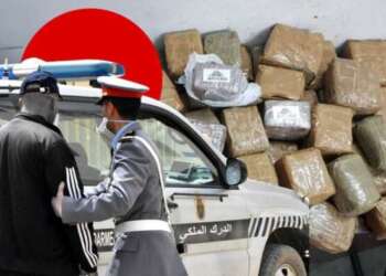 الدرك يحبط نقل نحو 10 أطنان من المخدرات بسيدي علال البحراوي ويوقف شخصين