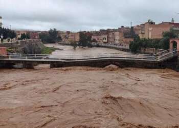 سيول قوية تجتاح منابع أم الربيع وتخلف أضراراً بعدد من المحلات والمنشآت