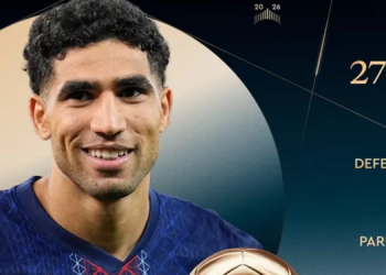 أشرف حكيمي ينهي سباق الكرة الذهبية 2026 في المركز الـ13