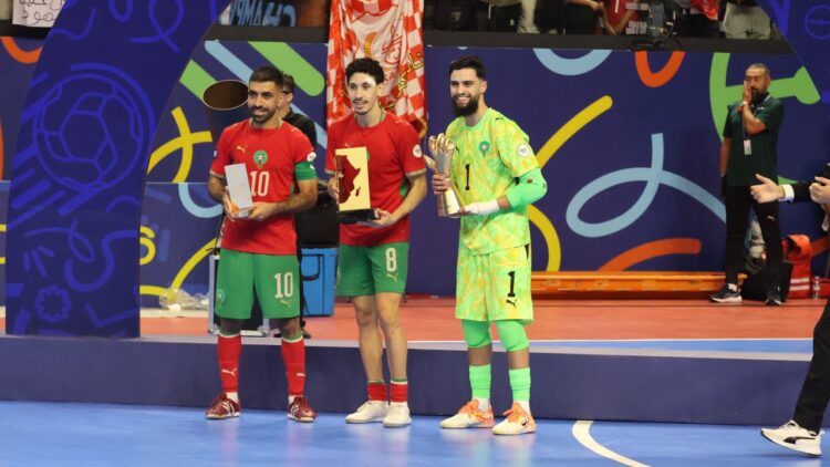 المنتخب المغربي للفوتصال يحصد ثلاث جوائز فردية وجماعية ويتوج بطلاً لإفريقيا للمرة